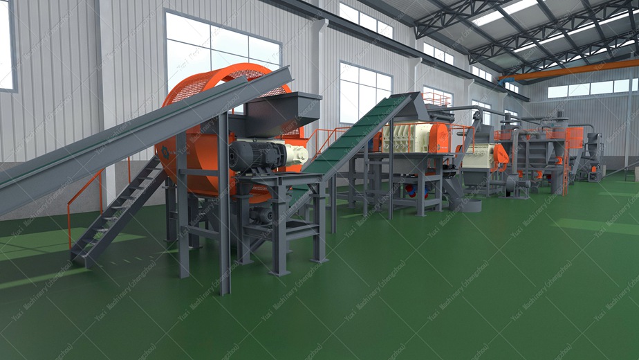 tire recycling machine